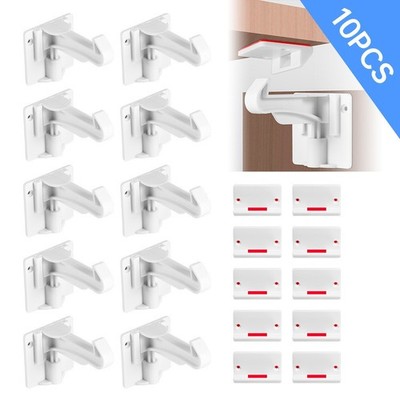 Durable Childproof Furniture Locks 10Pcs Adjustable Safety Protection for Home