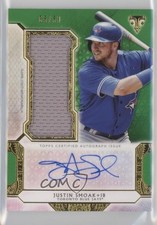 2018 Topps Triple Threads Single Jumbo Relics Emerald 5/50 Justin Smoak Auto s3g