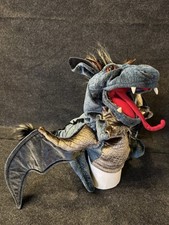 Folkmanis Sky Dragon Hand Puppet Teal Blue 24  Full Body Plush Toy Storytime Fun