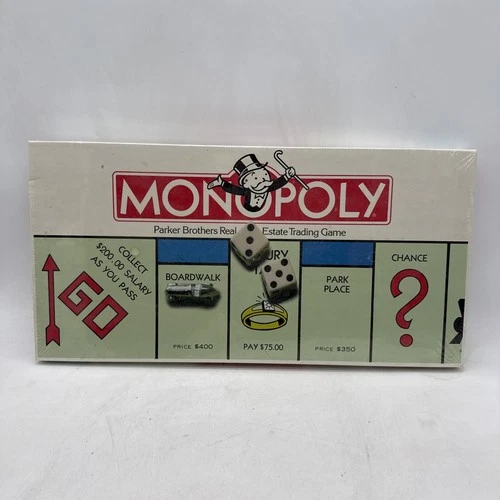 Vintage Parker Brothers MONOPOLY Board Game Genuine Factory Sealed 1985