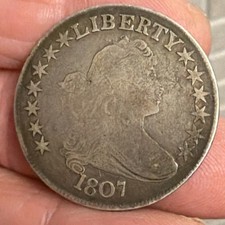 1807 DRAPED BUST HALF DOLLAR - NICE EARLY HALF