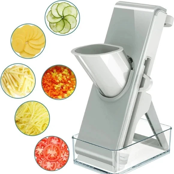Adjustable Stainless Steel Vegetable Slicer & Chopper Multifunctional Safe Dicer