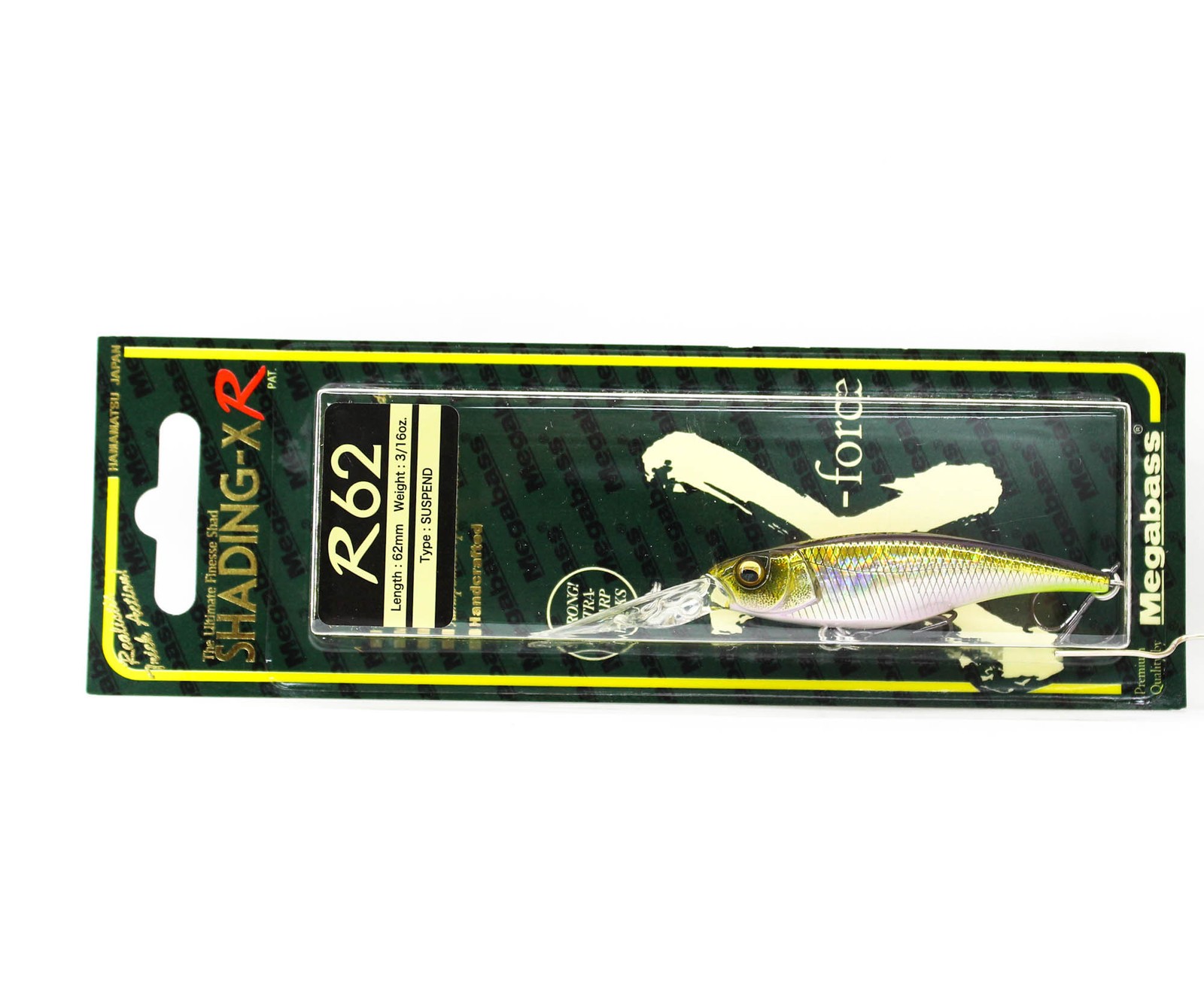 Megabass Shading X R 62SP Suspend Lure GG Tennessee Shad (9932)