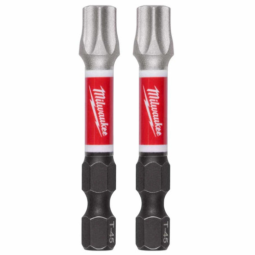 Milwaukee 48-32-6000 SHOCKWAVE Impact Duty 2" T45 Impact Bits 2-Pack