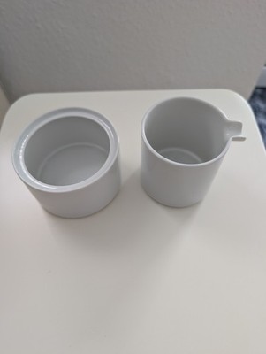 Friesland Melitta Life White  Porzellan Milchkännchen und Zuckerdose ohne Deckel