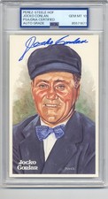 JOCKO CONLAN GEM MINT 10 PSA/DNA SIGNED  PEREZ STEELE POST CARD  SUPERB