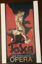San Francisco Opera Tosca Window Card