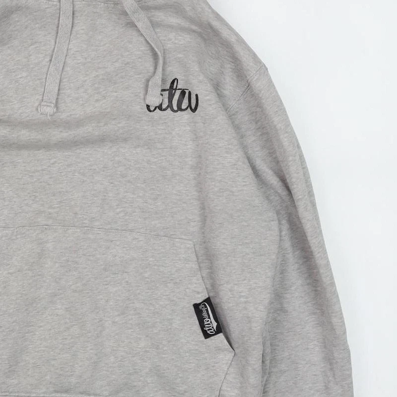 VETEMENTS ATU Felpa con Cappuccio Pullover in Pile Grigio Uomo S