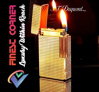 S T DuPont Paris Feuerzeug Ligne 1 seltenes Goldmodell komplett überholt Garantie Exc