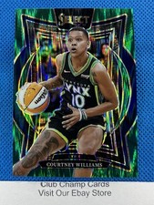2025 #23 Courtney Williams Panini Select WNBA Concourse Green Flash Prizm Lynx
