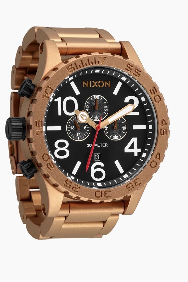 New. NIXON 51-30 Chrono Bronze And Black Watch. New With Tags. - Image 2 of 4