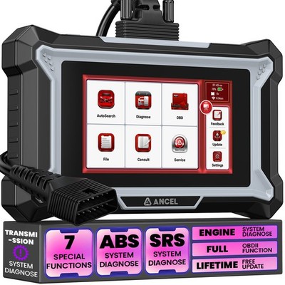 ANCEL DS100 OBD2 Diagnostic Scanner Tool Engine/ABS/SRS/Transmission & 7 Resets