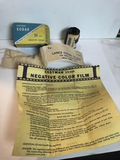 Película negativa Kodak 35 mm, septiembre 1959, con sobre acabado fotográfico, hoja informativa