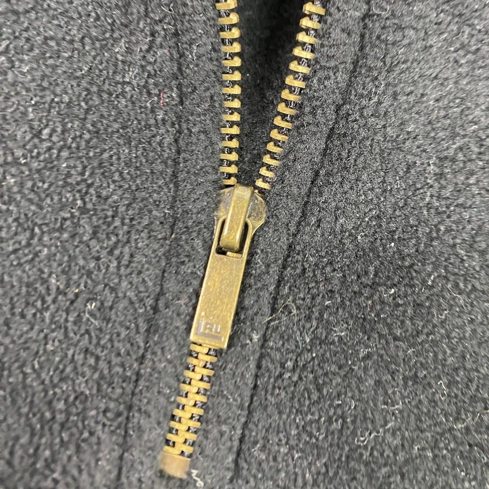 Suéter Lauren Ralph Lauren Mujer Pequeño Negro Polar Cuarto Cremallera Cresta Foto 4 de 4