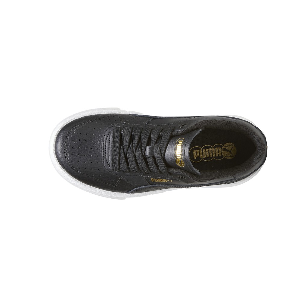PUMA Cali Court Leather Platform  Youth Girls Black Sneakers Casual Shoes 394384