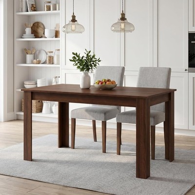 Dining Table for 4 6 People, 63 Inch Rectangular Kitchen Table with Heavy Duty