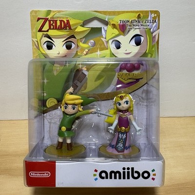 The Legend of Zelda Amiibo Toon Link & Toon Zelda Wind Walker Brand New Nintendo