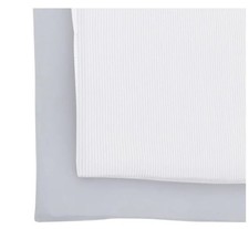 Baby Trend Fitted Sheets for Nursery Center Bassinet, Dash Grey