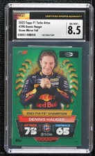2022 F1 Turbo Attax Champions Green Mirror Foil /500 Dennis Hauger CSG 8.5 0n2t