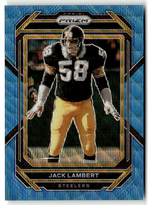 Panini 2022 Prizm NFL No. 253 Jack Lambert Aqua Wave Prizm 1/199