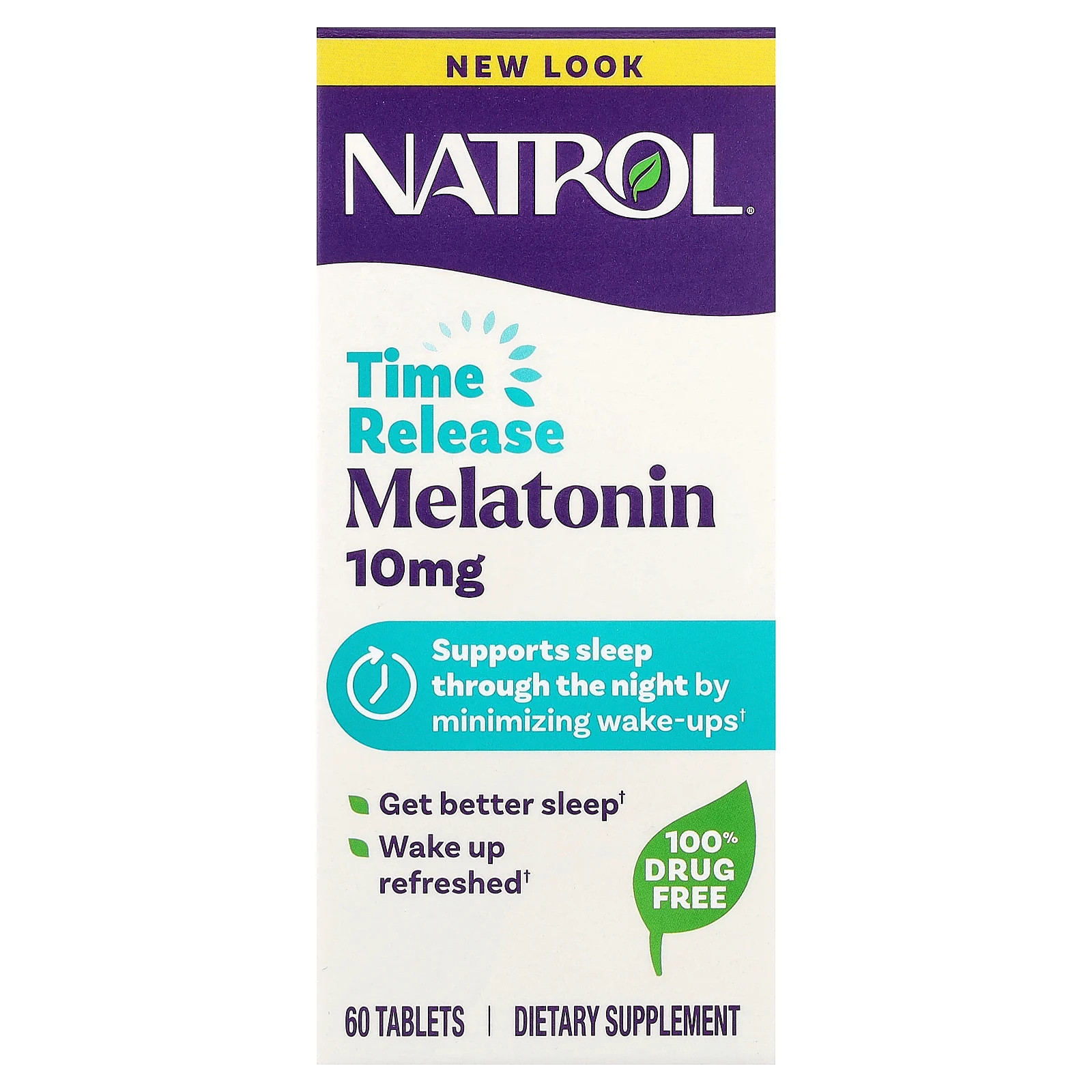 Melatonin, Time Release, 10 mg, 60 Tablets