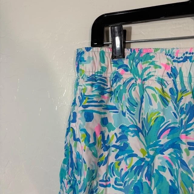 Bañador Lilly Pulitzer Para Hombre Grande Azul Rosa Tropical Capri Baúl Malla Forrado Foto 2 de 4