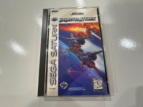 Galactic Attack (Sega Saturn 1995) CIB Complete with Registration Card Tested EX