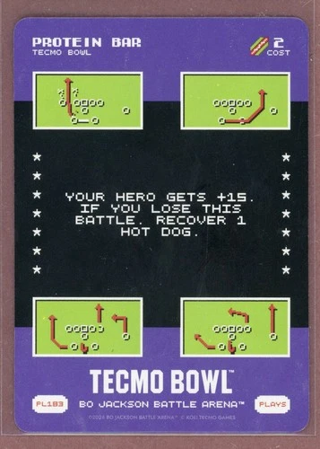 2026 Bo Jackson Battle Arena Tecmo Bowl Plays #183 Protein Bar
