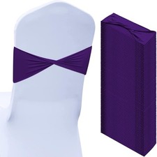 Kamloops 50 Stretch Chair Strap Bow Chair Strap Purple 