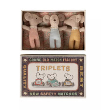 Maileg Triplets, Baby mice in matchbox