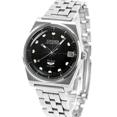 CITIZEN Seven Star Deluxe 25J Automatikuhr ACSS2939-TA schwarzes...
