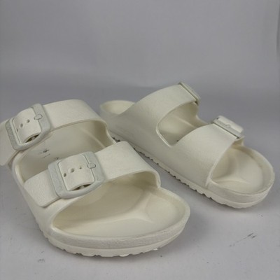 Birkenstock Arizona EVA White 2-Strap/Buckle Sandals Girls size 3 - 3.5