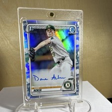 2020 Topps Bowman Draft Chrome Dane Acker #CDA-DA Athletics Refractor Auto /499