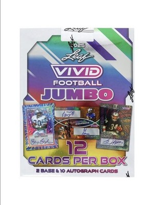 2025 Leaf Vivid Football Jumbo Hobby Box