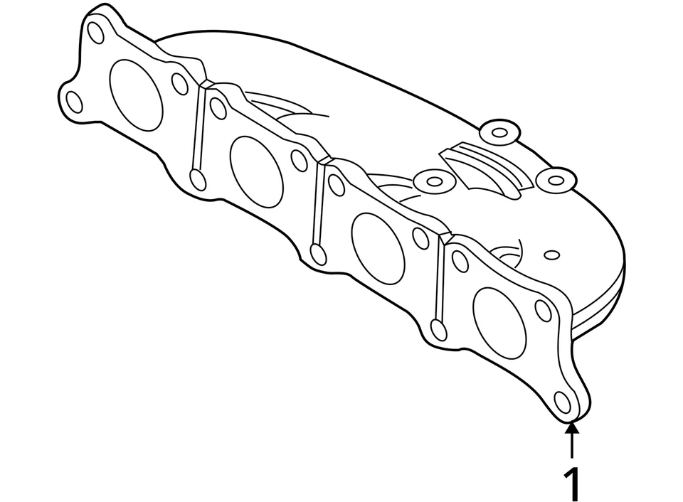 Audi TT 1.8L 2DR Quattro Turbo Exhaust Manifold 2000 2001 2002 2003 2004 2005 06 - Image 4 of 4