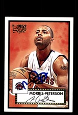Signed Basketball Card Auto Morris Peterson 2005-06 Topps 1952 Style #4
