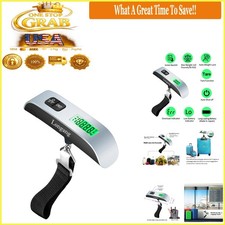 Digital Luggage Scale with Backlit LCD 110lb Portable Travel Weighing Hook