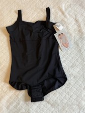 Leonisa Black Firm Compression One Piece Shapewear Bodysuit Size M