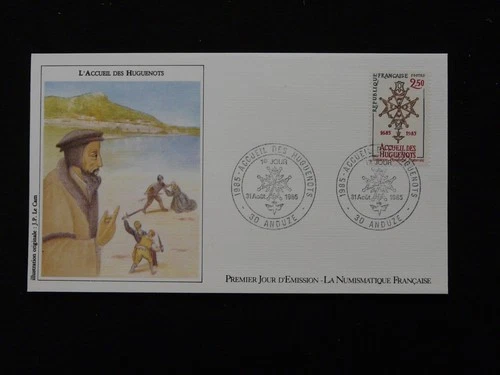 FDC France 1985 religion Huguenots