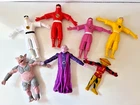 POWER RANGERS BENDABLE NINJAS, MORDANT, ALPHA 5, IVAN OOZE VINTAGE LOT 1995