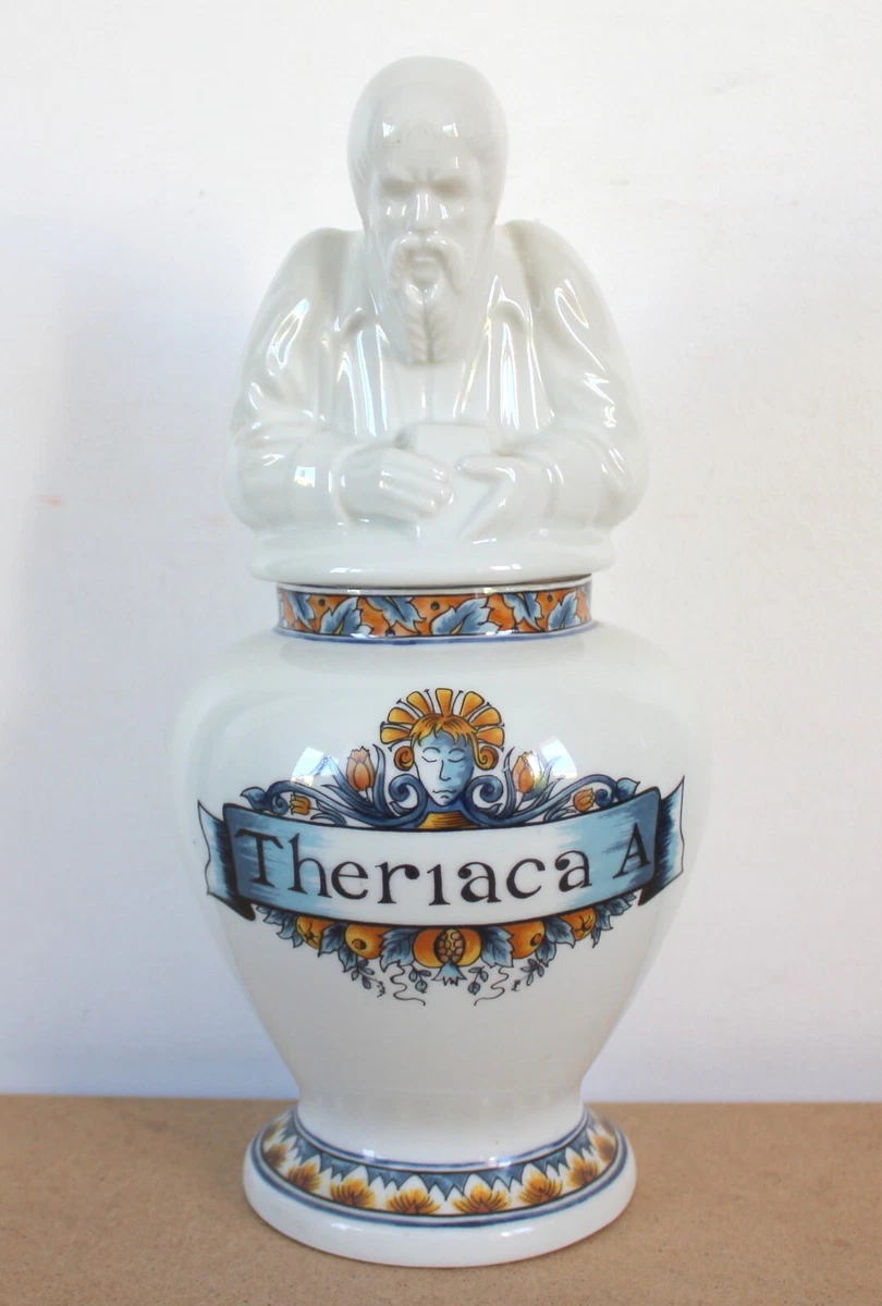 POT À ONGUENT - Pot à pommade en faïence - Pharmacie - Ancien