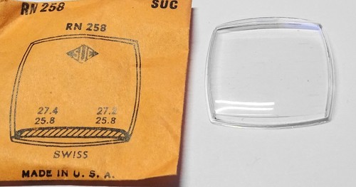 Verre De Montre Octogonal à Talon - Ancien Stock LIP - Neuf Sans étiquette
