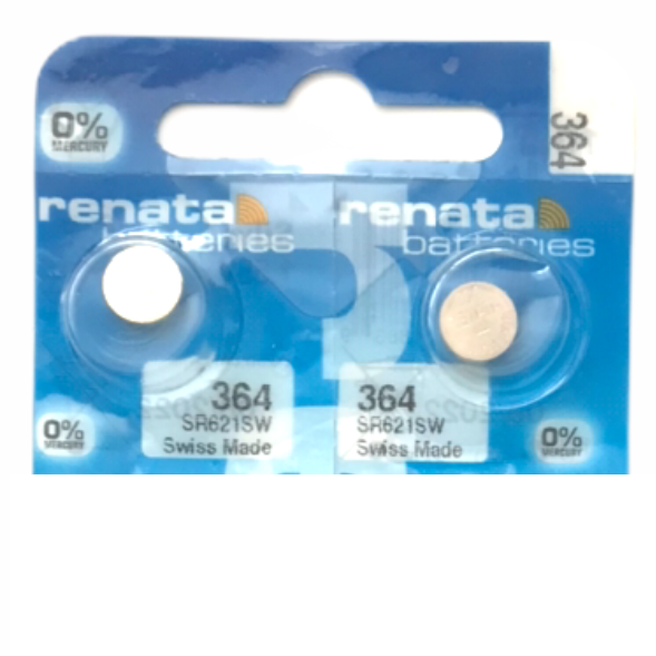 Renata 364 Pila Batteria Orologio Mercury Free Silver Oxide - Foto 6