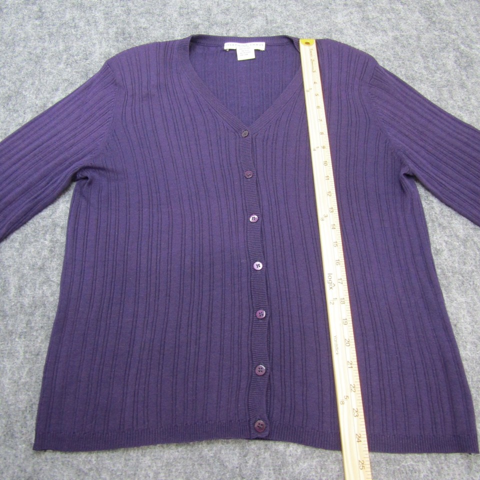 Josephine Chaus Shirt Top Blouse Sweater Cardigan Button Up Womens XL