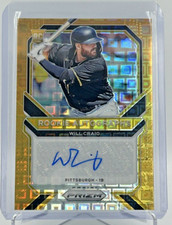 2021 Panini Prizm Rookie Auto Will Craig RC Yellow 08/50 Pittsburgh Pirates