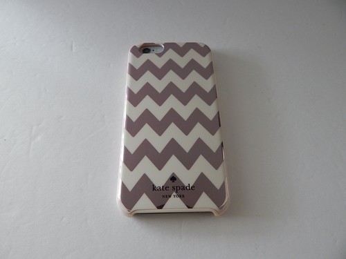 Kate Spade Hybrid Hardshell Case For iPhone 6 iPhone 6S Chevron Silver/Cream - Picture 4 of 9