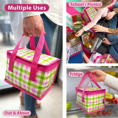 Lunch Bags Children Kids Adult Insulated Cool Bag Picnic Bag School Lunch Box - Picture 85 of 103