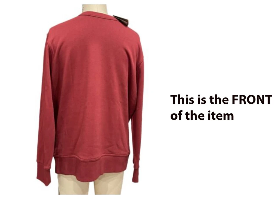 Moletom Burberry Acklow masculino estampa jersey vermelho, pequeno, GG, 100% algodão - Imagem 4 de 4