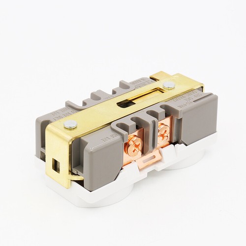 1XWhite US AC Power Receptacle Wall Outlet brass Socket distributor DIY - Picture 2 of 5