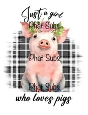 Sublimation Print Girl Who Loves Pigs Ready To Press Heat Transfer